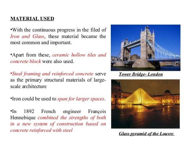Materials Used in Architecture . Materials Used in Architecture .