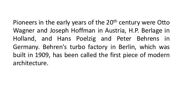 Pioneers Of Modern Architecture modern architecture Pioneers Of Modern Architecture modern architecture
