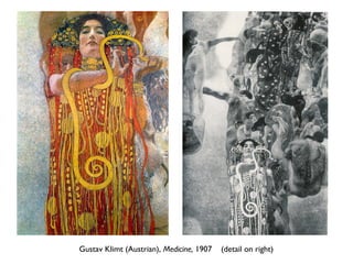 Gustav Klimt (Austrian), Medicine, 1907 (detail on right)
 
