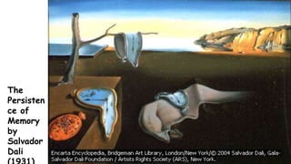 The
Persisten
ce of
Memory
by
Salvador
Dali
 