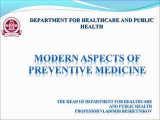 DEPARTMENT FOR HEALTHCARE AND PUBLICDEPARTMENT FOR HEALTHCARE AND PUBLIC
HEALTHHEALTH
 