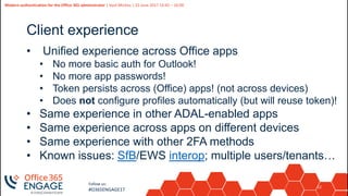 O365Engage17 - Modern authentication for the office 365 administrator | PDF