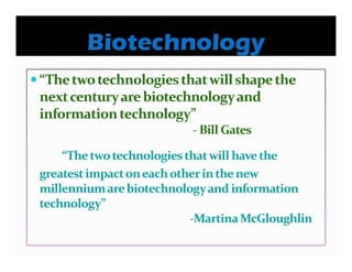 Biotechnology Risks Modern biotechnology and biosafety issues | PDF