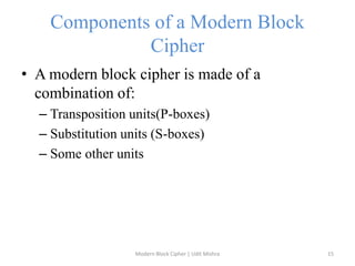 Modern block cipher | PPTX
