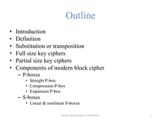 Modern block cipher | PPTX