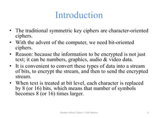 Modern block cipher | PPTX