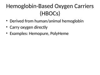 Polyheme Comprehensive Overview of Modern Blood Substitutes: Types, Uses, and ...
