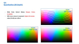 12 bits
4096 Levels
10 bits
1024 Levels
8 bits
256 Levels
12
– Wide Color Gamut Makes Deeper Colors
Available
– With more ...