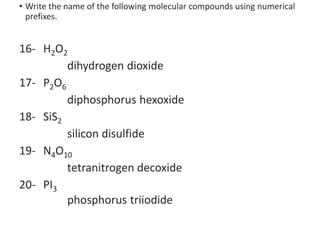 Pi3 Compound Modern Chemistry Chapter 7.ppt