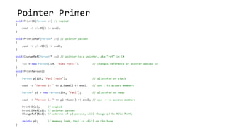 Pointer Primer 
 