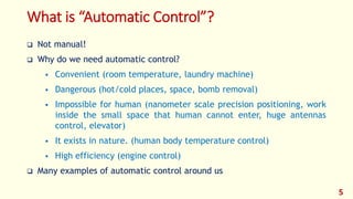 Modern Control - Lec 01 - Introduction to Control System PDF