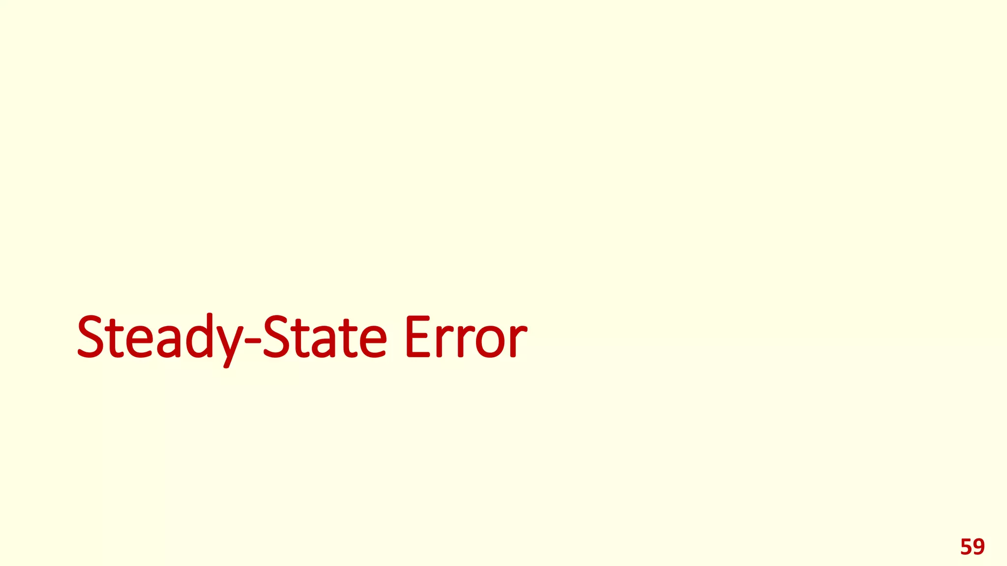 Steady-State Error
59
 