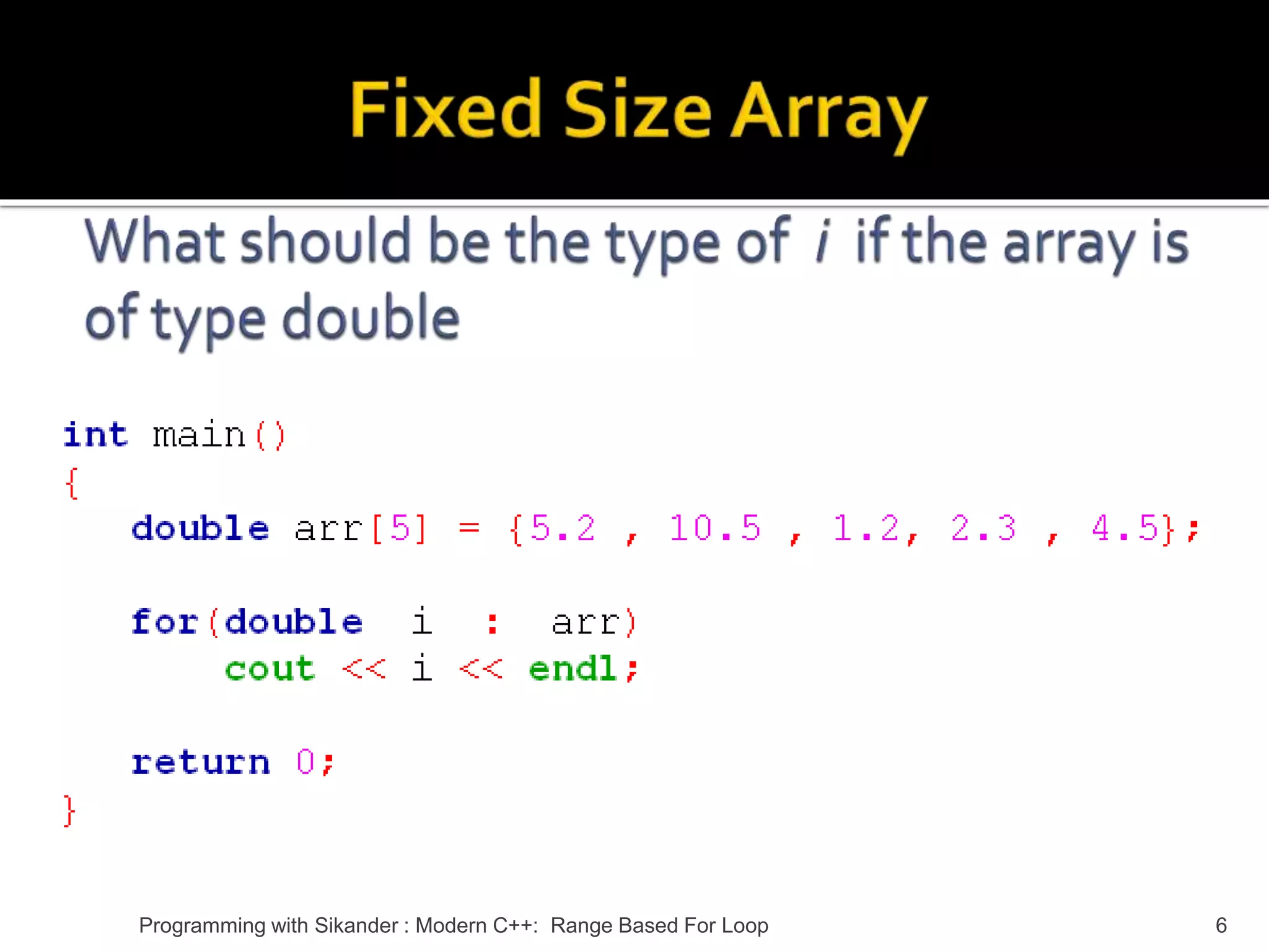 Modern_CPPRangeBased For Loop.pptx