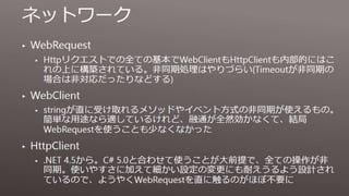 Modern C# Programming 現代的なC#の書き方、ライブラリの選び方