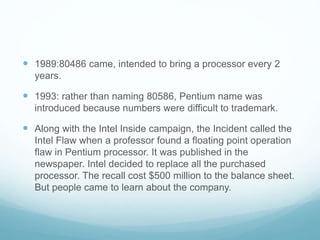 Intel Cpu Recall Modern CPUs | PPTX