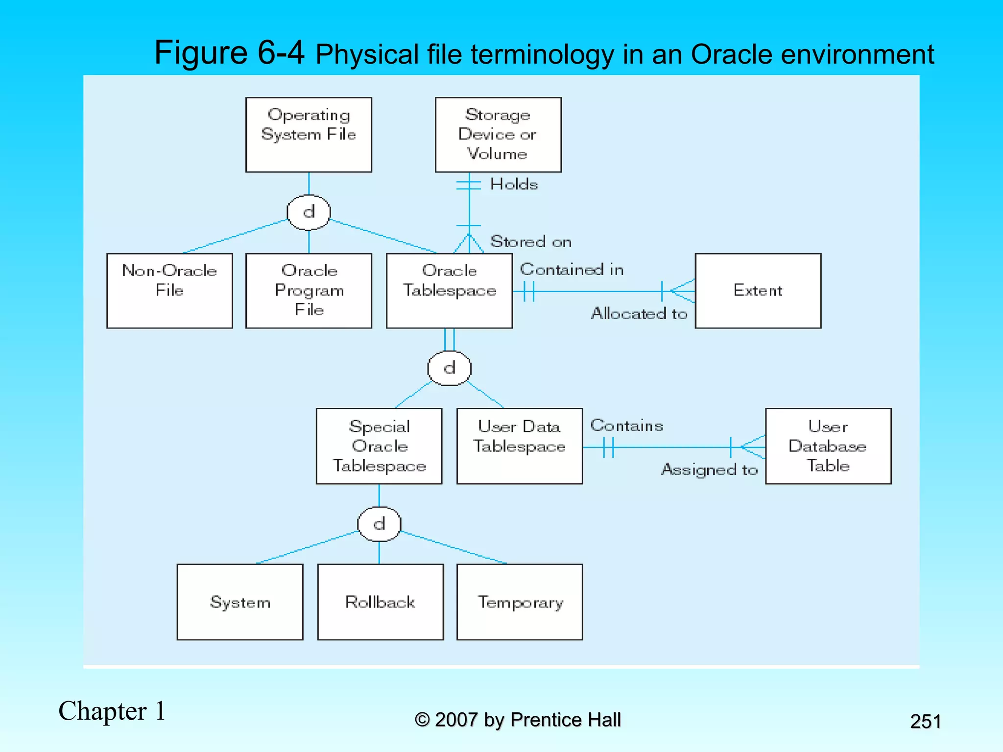 Figure 6-4  Physical file terminology in an Oracle environment 