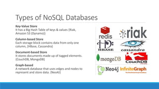 Modern databases and its challenges (SQL ,NoSQL, NewSQL) | PPTX