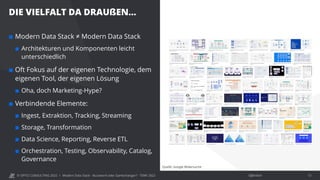 © OPITZ CONSULTING 2022 / Öffentlich
DIE VIELFALT DA DRAUßEN…
Modern Data Stack - Buzzword oder Gamechanger? - TDWI 2022 1...