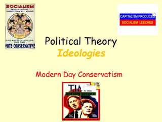 Political Theory
Ideologies
Modern Day Conservatism
 
