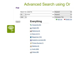 Advanced Search using Or
 