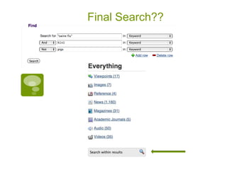 Final Search??
 
