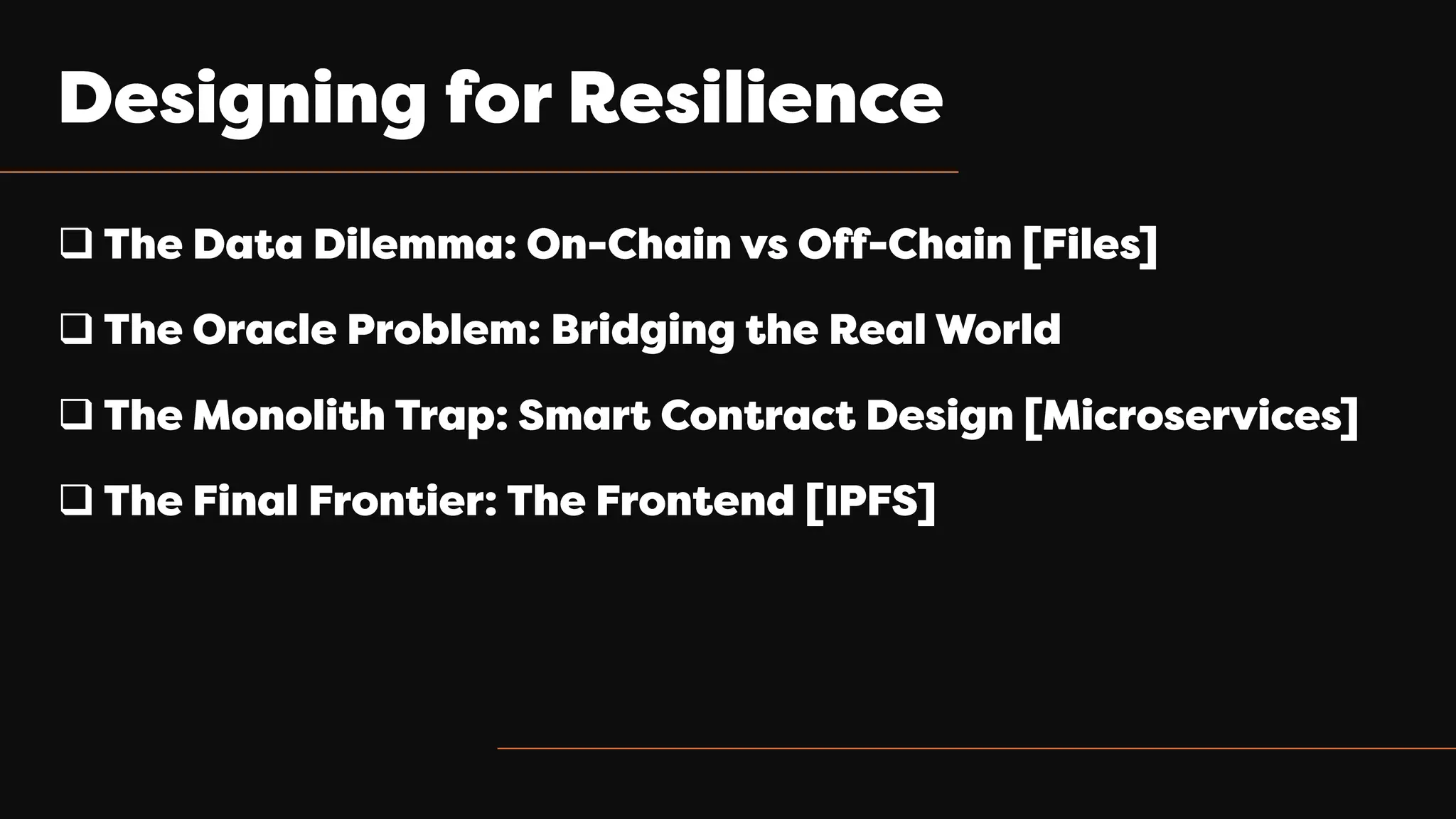 General – No control
❑
❑
❑
❑
 