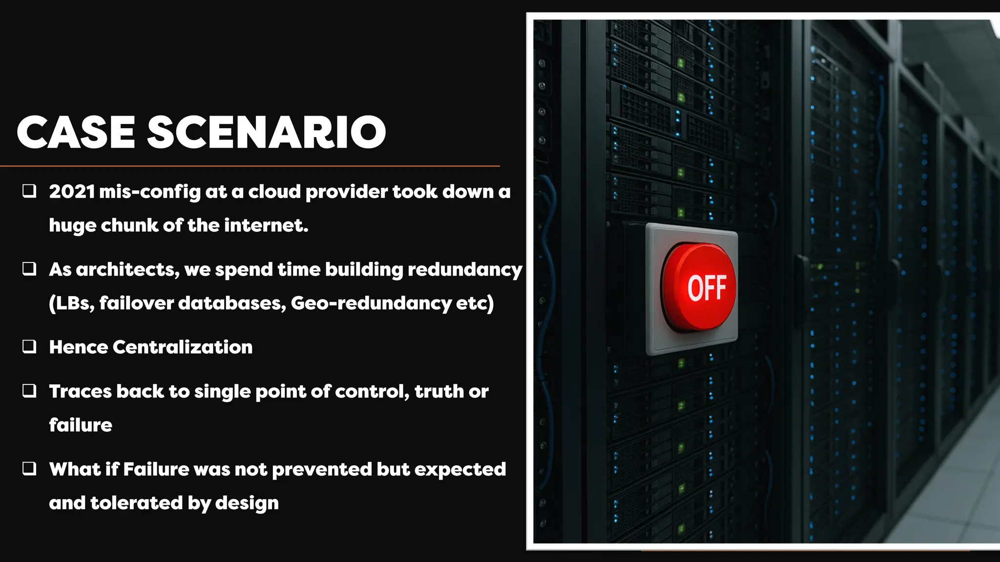 General – No control
❑
❑
❑
❑
❑
 