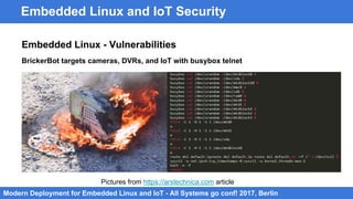 Modern IoT and Embedded Linux Deployment - Berlin | PDF