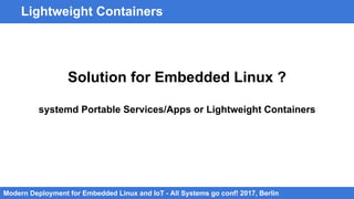 Modern IoT and Embedded Linux Deployment - Berlin | PDF