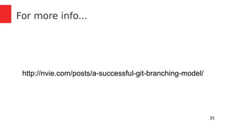 35 
For more info... 
http://nvie.com/posts/a-successful-git-branching-model/ 
 