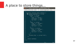 97 
A place to store things... 
 