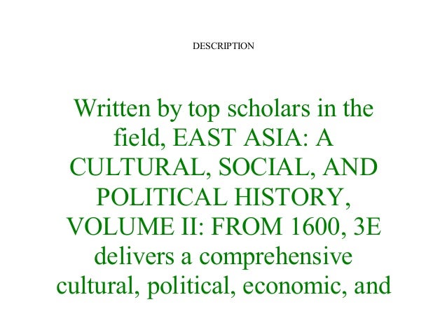 PDF Book Modern East Asia from 1600 A Cultural, Social, and Politica…