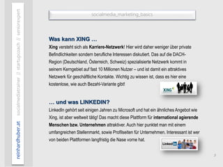 5
socialmedia_marketing_basics
reinhardhuber.atsocialmediatrainer//startupcoach//seniorexpert
… und was LINKEDIN?
LinkedIn...