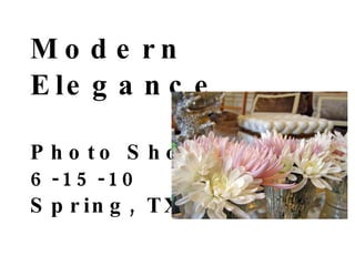 Modern Elegance Photo Shoot 6-15-10 Spring, TX 