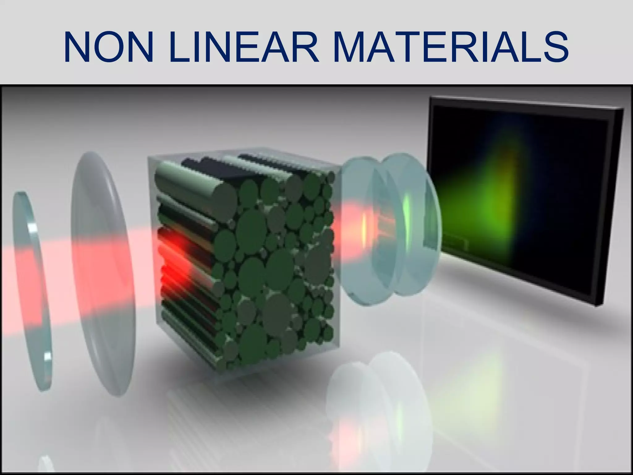 NON LINEAR MATERIALS
 