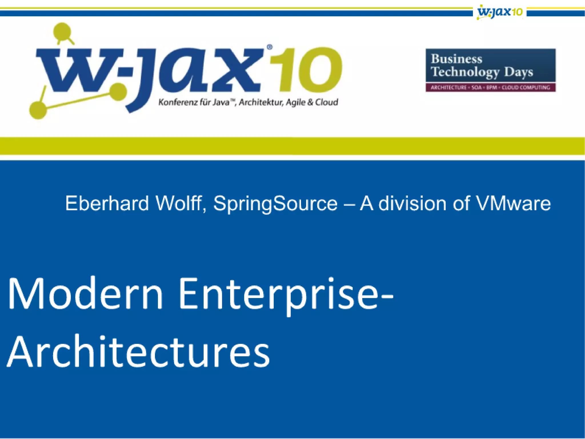 Modern (Java) Enterprise Architectures | PPT | Free Download