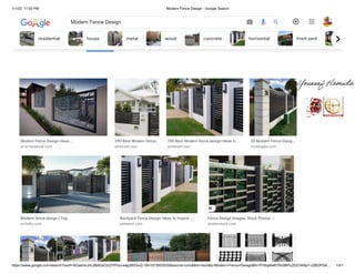 1/1/22, 11:53 PM Modern Fence Design - Google Search
https://www.google.com/search?sxsrf=AOaemvJnL0BADsOcOYPGui-eejjJI6SSxQ:1641073953020&source=univ&tbm=isch&q=Modern+Fence+Design&fir=fTHtqebeK7Nc9M%252CNWp7-v2BOPGK… 1/41
Size Color Type Time Usage Rights Collections
Tools
All Images Videos Maps News More SafeSearch
Modern Fence Design Ideas ...
ar-ar.facebook.com
290 Best Modern fence…
pinterest.com
290 Best Modern fence design ideas in ...
pinterest.com
30 Modern Fence Desig…
civilengdis.com
Modern fence design | Tag
archello.com
Backyard Fence Design Ideas to Inspire ...
pinterest.com
Fence Design Images, Stock Photos ...
shutterstock.com
residential house metal wood concrete horizontal front yard
Modern Fence Design
 