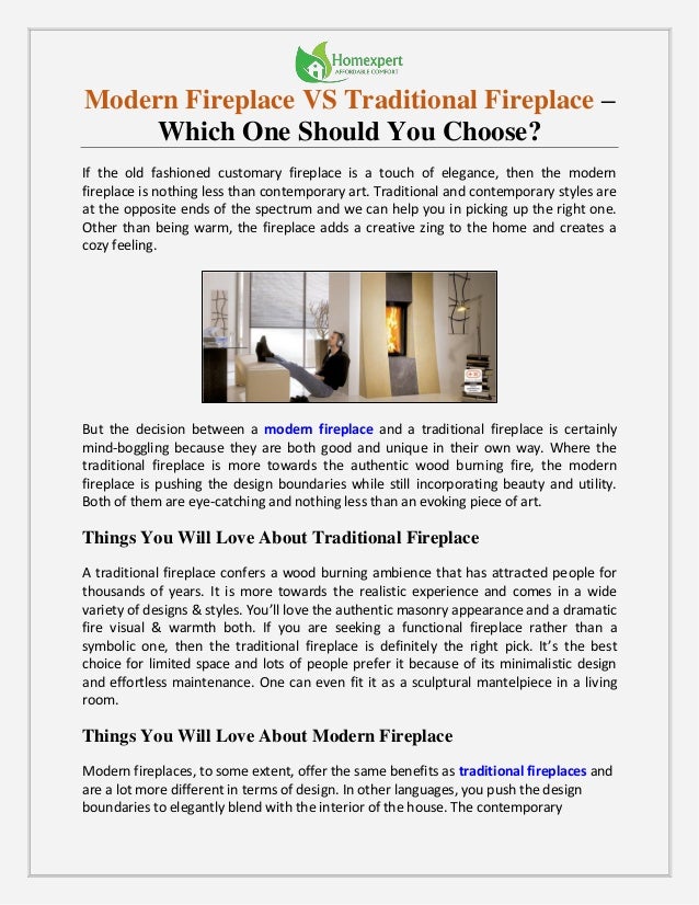 Modern Fireplace Vs Traditional Fireplace Which One Should You Choo