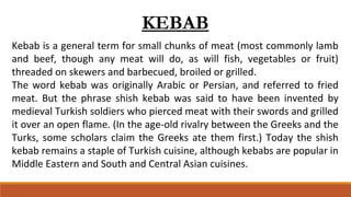 Kebab Invented Modern Food (Popular Food in Indonesia) | PPT