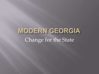 Change for the State
 