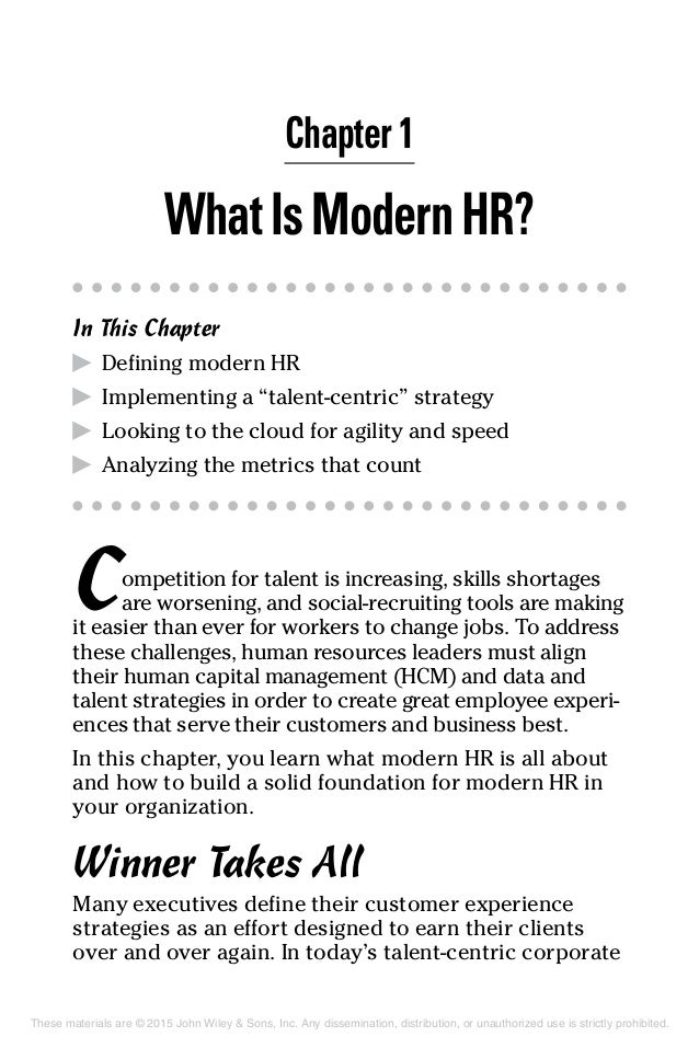 Modern hr for dummies