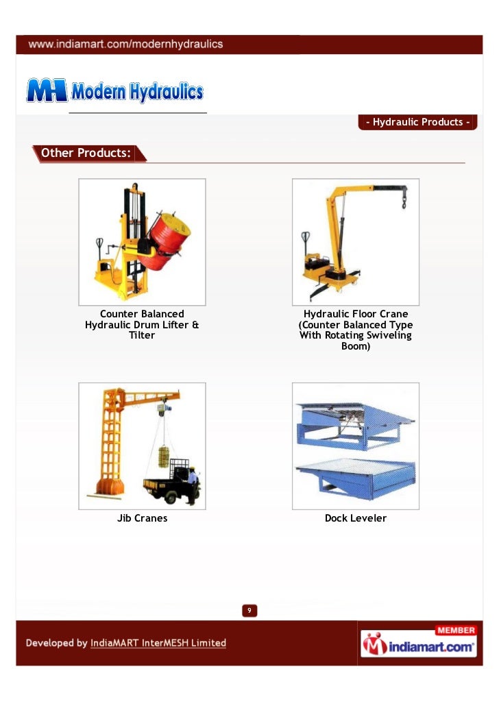 Modern Hydraulics, Pune, Hydraulic Products
