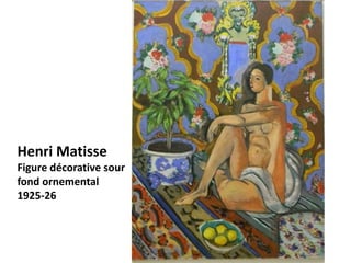 Henri Matisse
Figure décorative sour
fond ornemental
1925-26

 