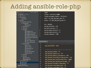 Adding ansible-role-php
 
