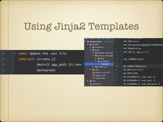 Using Jinja2 Templates
 