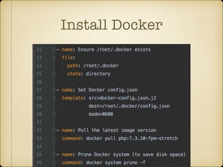 Install Docker
 