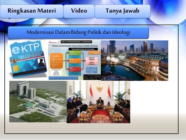 Modernisasi dan perubahan sosial budaya