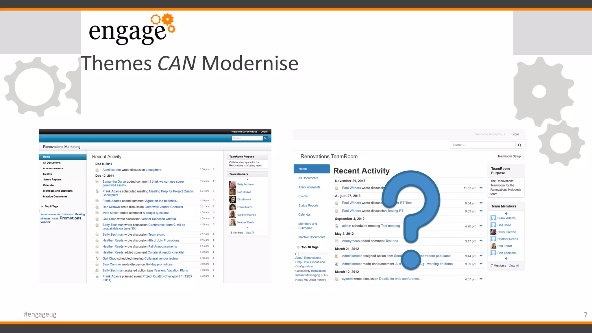 Themes CAN Modernise
7#engageug
 