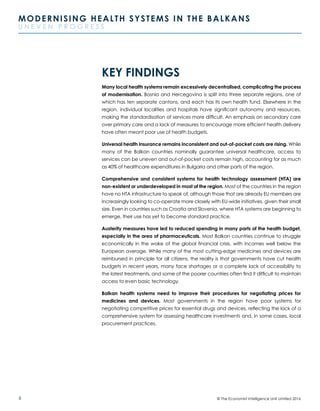 Modernising health systems in the Balkans | PDF