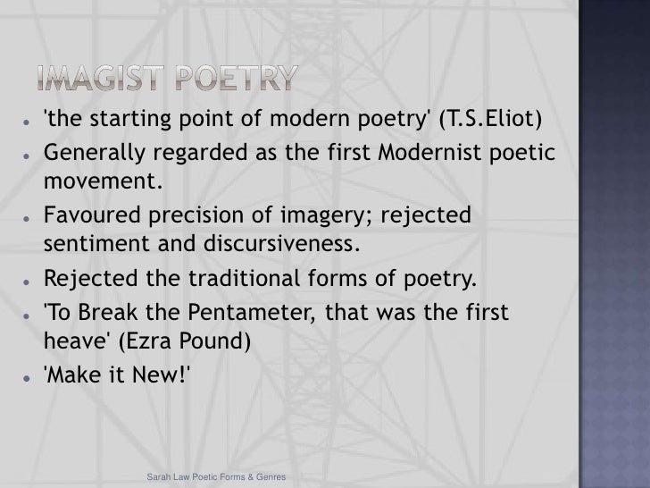 How to write an imagist poem